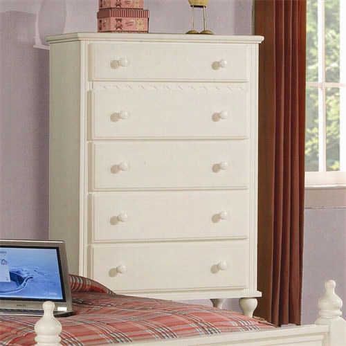 Coaster Furniture 400365 Pepper Chest With 5 Drawer S In White