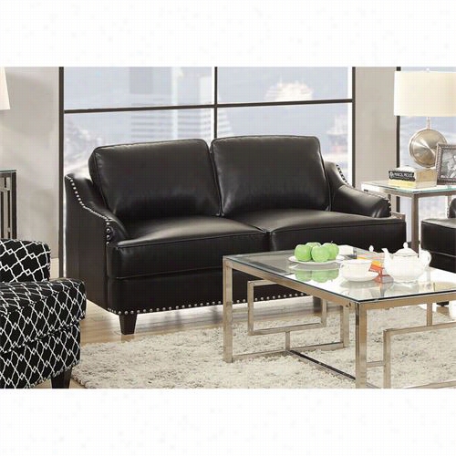 Coaster Furniture 504 842 Layton Transtiional Love Seat In Black