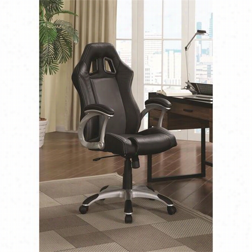 Coaster Furniture 800046 Office Task Chair With Air Ventilation Inblack