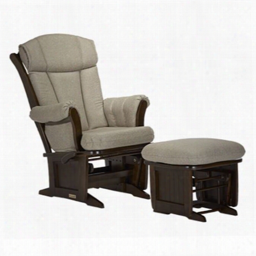 Dutailier 909-120 Wood 28-1/2""w Mul Tiposittion And Recliner Glider