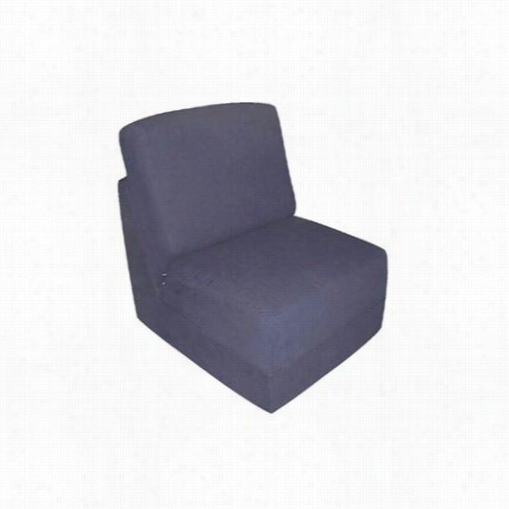 Fun Furnishings 52o34p Navy Micro Suede Teen Chair