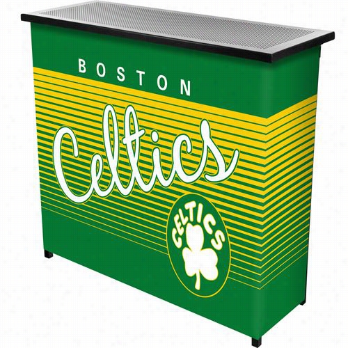 Hardwood C Lassics Nba Nba8000hc-bc Boston Celtics Portable Bar With Case