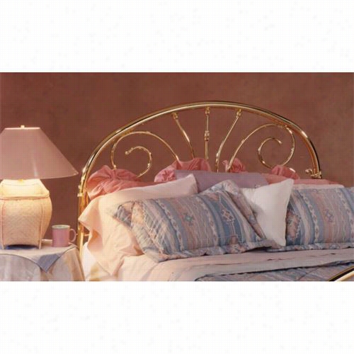 Hillsdale Furniture 1070 Jackson Queen Headboardd In Classic Brass Plate - Rails Not Included