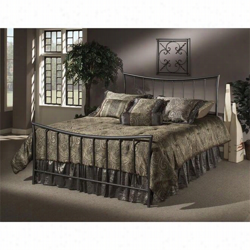 Hillsdale Furniture 1333-500 Edgewood Queen Bed Set In Magnesiuum Pewter  - Rails Not Included