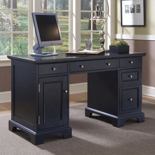 Home Sttyles 5531-18 Bedford Pedestal Desk
