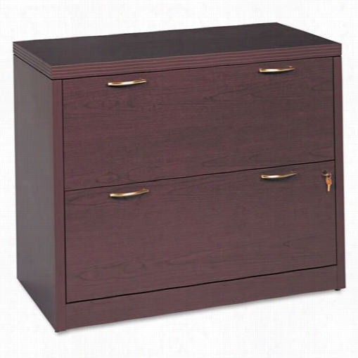 Hon Industries Hon11563afnn Valido 11500 Series 36"" 2 Drawers Lateral File In Mahogany