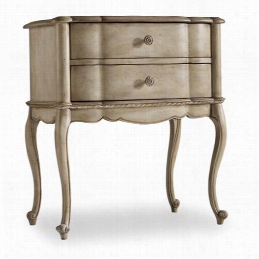 Hooker Furniture 3023-90116 Sanctuary Two Drawer Leg Nighsttand I Npearl Extract