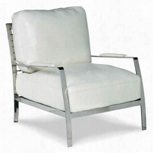 Hooker Furniturec C518-081 Club Chair In Chrome/cream