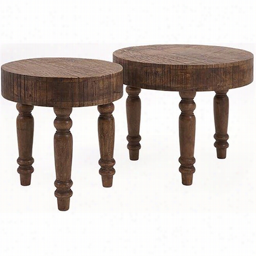 Imax Worldwide 86108-2 Hancock Wood Tables -s Et Of 2