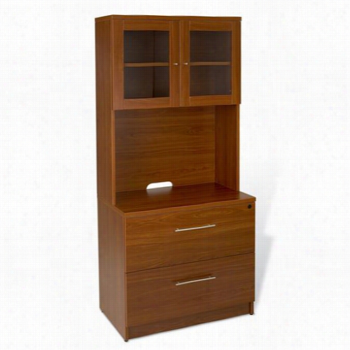 Jesper Office 132202-h3423-a183 100 Series Pro X Combo 17 Office Cabinet With Hutch