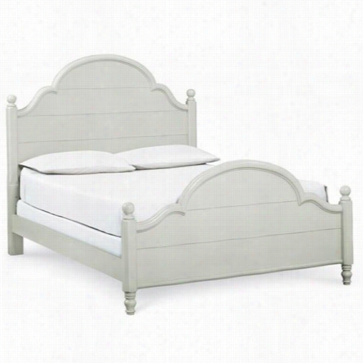 Legacy Classi Furniture 3830-4205k Wendy Bellissimo Queen Coomplte Low Poster Bed In Orningg Mist