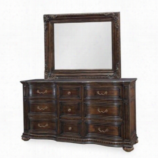 Legach Classic Furniture 4200-0100-4200-1200 Lab Ella Vita Dresser With Mirror
