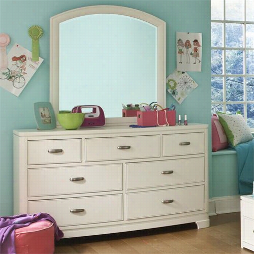 Legacy Classic Furniture 9910-110009910-0300 Park City Arche Dresser Pattern And Dersser In White