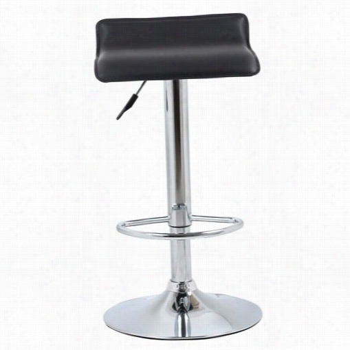 Manhattan Ease Mc- 629 Classic Steegie Barstool In Black - Set Of 2