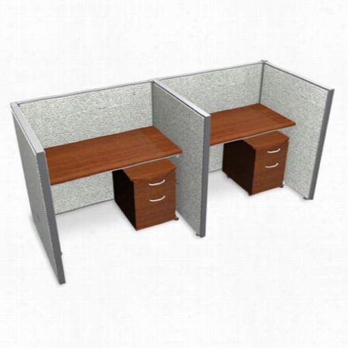 Ofm T1x2-4748-v Rizee  47"" X 48&quo;t&wuot; 1x2 Privacy Statio Nunits With Vinyl Paneks
