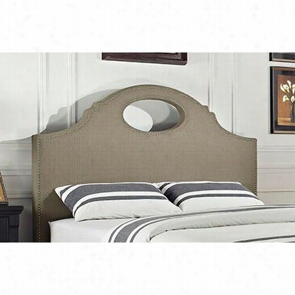 Powell Furniture 167-066 Key Hole  King Headboard In Tan