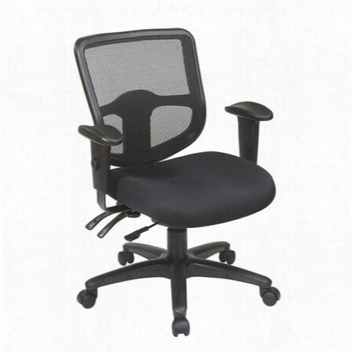 Proline Ii 98344 Ergonomic Progrid Back Task Chair With Ratchet Upper Part Heig Ht Adjustment