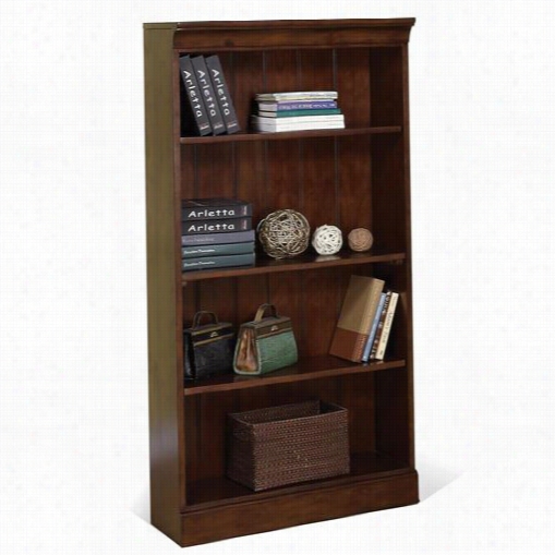 Riverside 65627 Dunmore 60"&qhot; Bookcase Ib U Pland Cherry