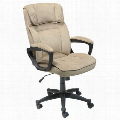 Serta At Home 43670 Microfiber Executive Office Chair In Velvet Coffee
