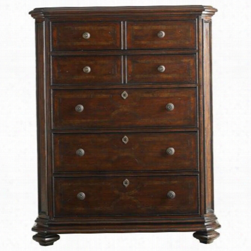 Stanley Furnitre 128 Continental Bedroom Drawer Chest In Barrel