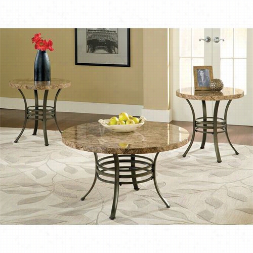 Steeve Silver Cl3000b Collison 3 Pack Table Set With Faux Marble Top