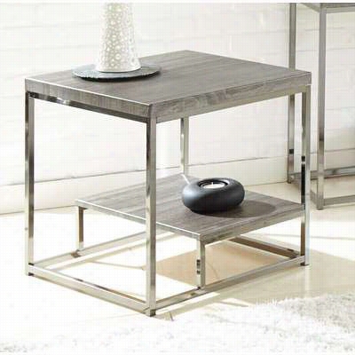 Steve Siilver Lu150e Lufia End Table Iwth  Black Nickel