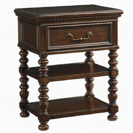 Tommy Bahama 552-622 Ki Limanjaro Christiana Nightstand In Dark Brown/tangier