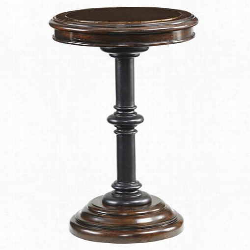 Tommy Bahama 552-951 Kilimanjaro Qjeenstown Round  Accent Table I N Dark Brown/tangier