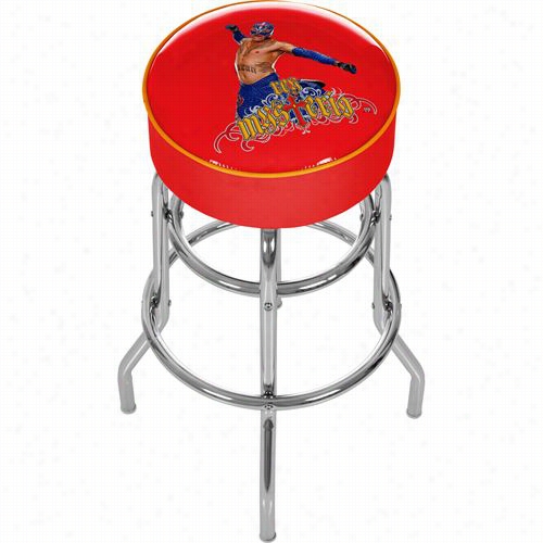 Trademark Home Wwe1000-rey-b Wwe Rey Mysterio Paadded Bar Stool