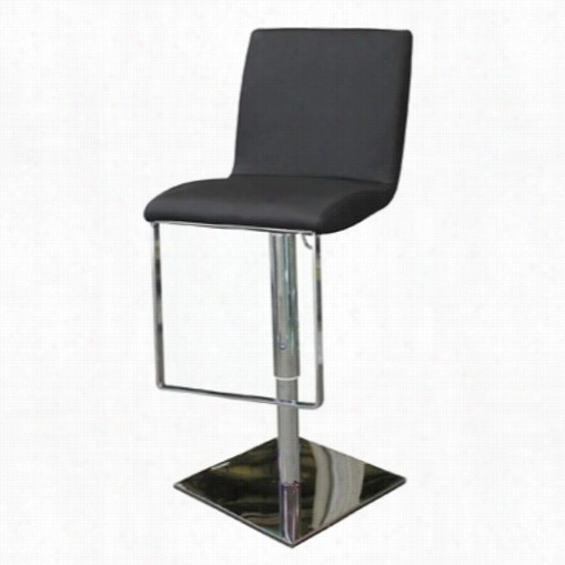 Whietline M Odernl Iving Bs103p Gia Adjustable Height Chroome Base Barstool