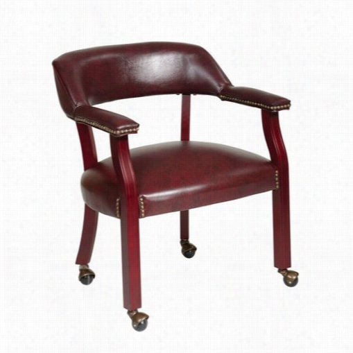 Workmart Tv231-jt4 Traditional Guest Chair With Wrap Around Back And Casters