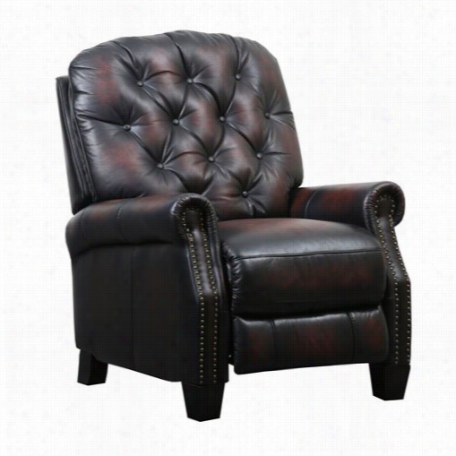 Abbyson Living Cr-9159c-brn Amden Hand Rubbed Top Grain Leather Pushbback Recliner