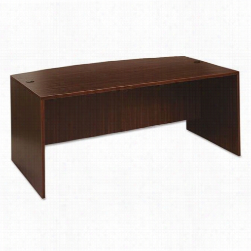 Alera Alevl2172bes Valencia Ii Bow Front Desk Shell In Espreso