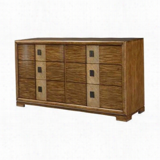 Ameri Can Drew 314-130 Grove Point Draweer Dresser In Chocolate Brown Accent