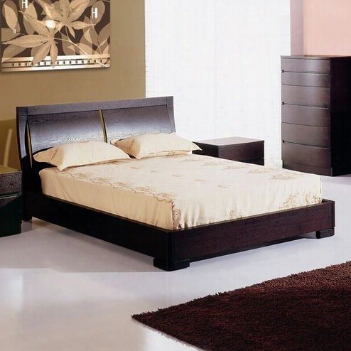 Beverly Hills Furniture Maya-queen -bed Maya Queen Platform Bed In Espresso