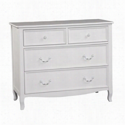 Bllton Furniture 8314500 Emma 4 Drawwer Dresder In White