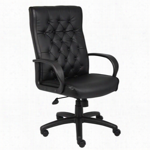 Boss Office Products B8501 Button Tufted Executive Chair In Black
