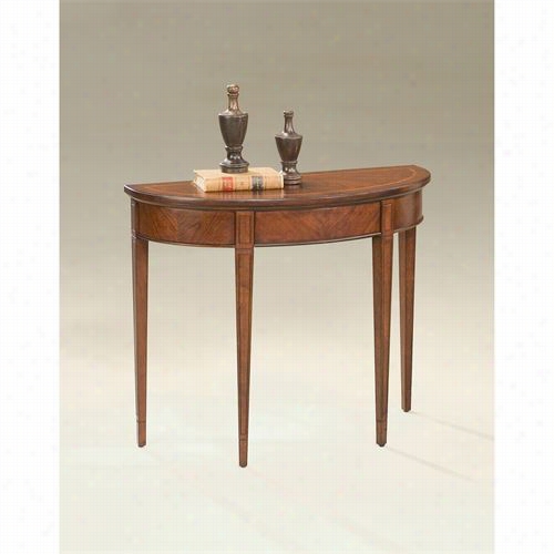 Butler 1533024 Plantation Demilune Console Table In Cherry