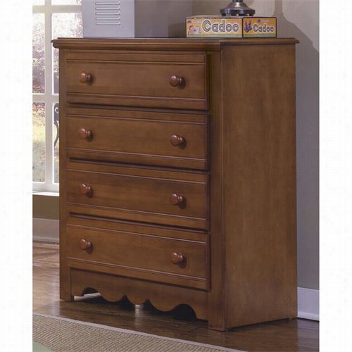 Carolina Furniture  314400 Carolina Crossroads 4 Drawwer Chest In Brown Cherry