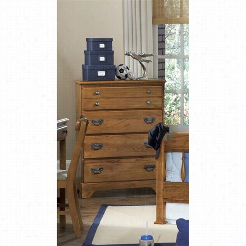 Carolina Furniture 384400 Creek Side 4 Drawer Chesti N Autumn Oak