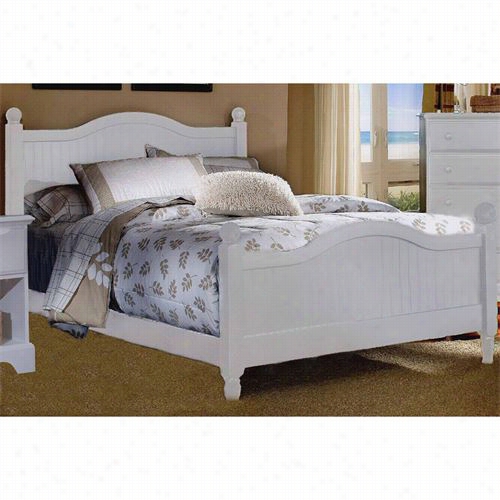 Carolinafurniture 417940-417943-419400 Carolina Cottage Full Canopy Bed In White