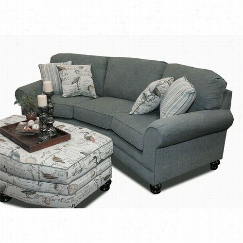 Chelsea Hime Fur Niture 155572-s Choctaw Sofa In Textura Aqua