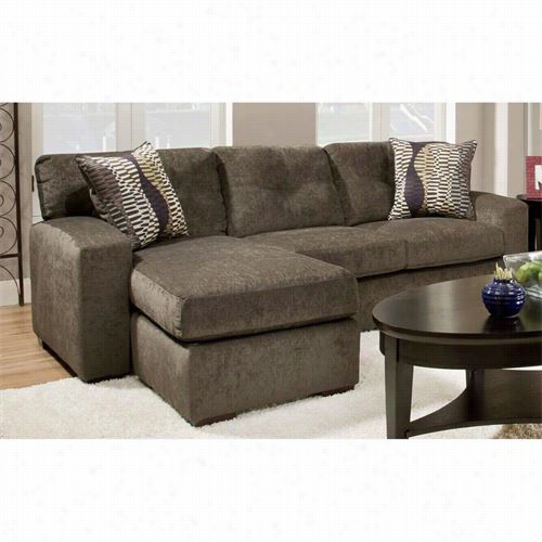 Chelsea Close Furniture 185107-3430 Rockland Sofa Chaise In Hematite Gray