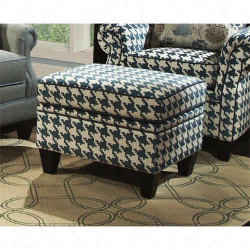 Chelsea Domicile Furniture 272270-091 Francine Ottoman In Keltic Peacock