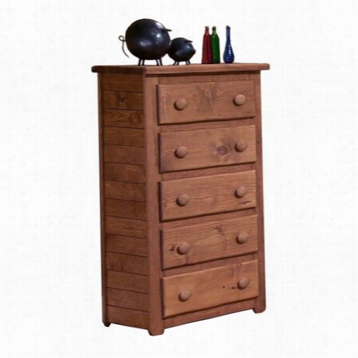 Chelsea Home Furnitture 31005 5 Drawer Chest In Mahogany Stain