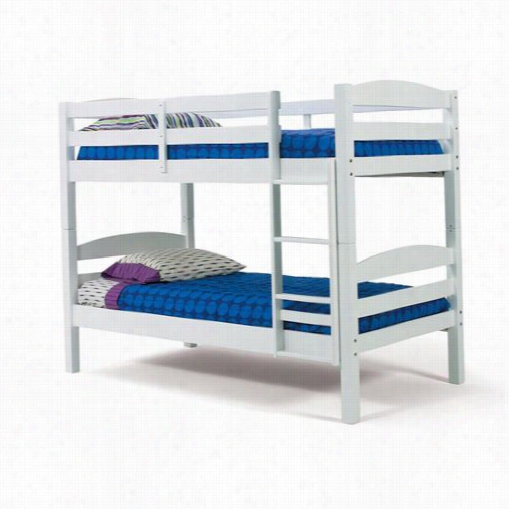 Chelsea Home Furniture 3641500 Tin / Twin Bunk Bed In White