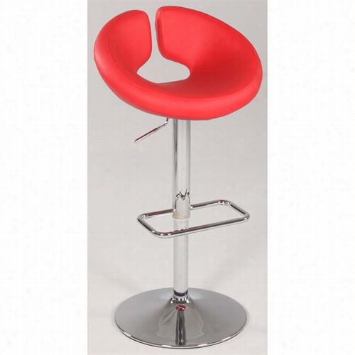 Chintly Impoets 0632-as-red 40-1/6""h Pneumatic Gas Lift Swivel Height Stool