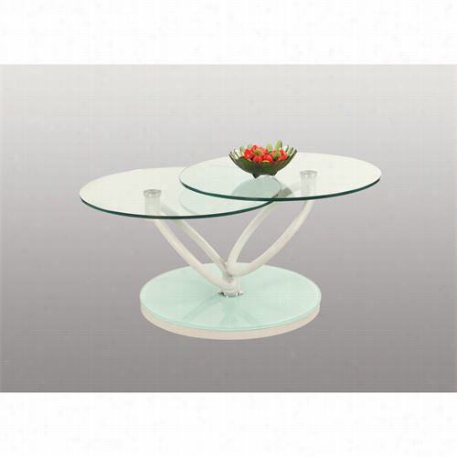 Chintaly Imports Two-tier-motion-cockta Il-table Two Row Motion Cocktail Table