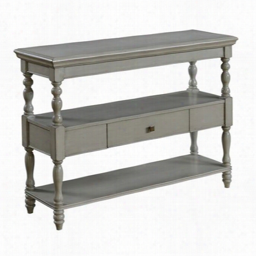 Coast To Coast 7076 One Drawer Console Table In Burnished Grey