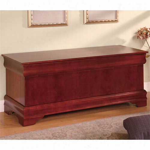 Coqster Furniture 900022 Louis Philippe Style Cedar Chest